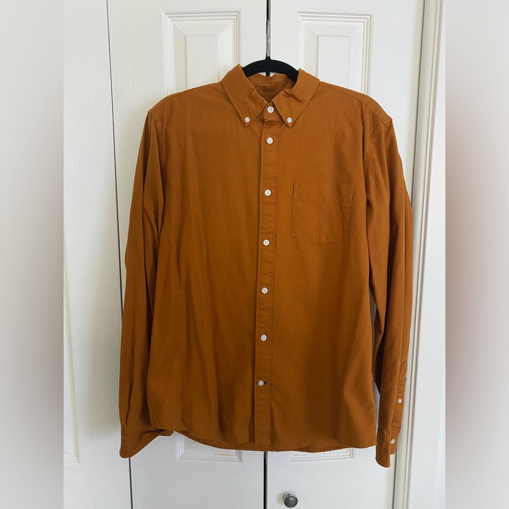 Gap Untucked Fit Stretch Button Down Shirt